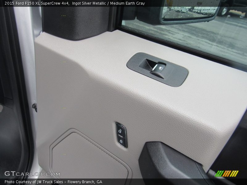 Ingot Silver Metallic / Medium Earth Gray 2015 Ford F150 XL SuperCrew 4x4