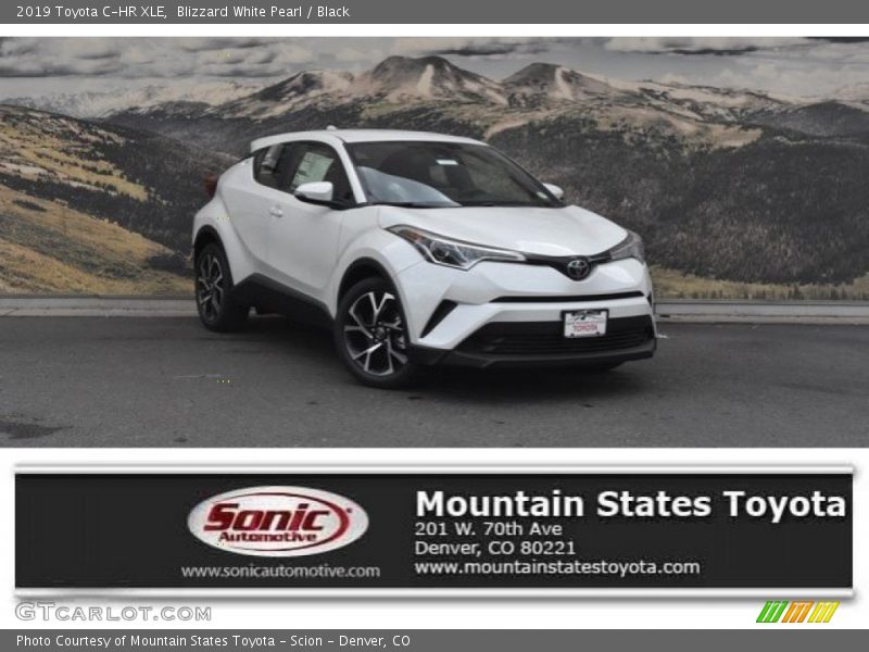 Blizzard White Pearl / Black 2019 Toyota C-HR XLE