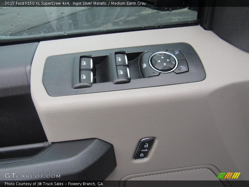 Ingot Silver Metallic / Medium Earth Gray 2015 Ford F150 XL SuperCrew 4x4