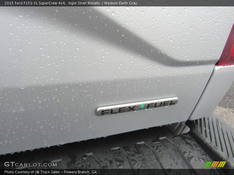 Ingot Silver Metallic / Medium Earth Gray 2015 Ford F150 XL SuperCrew 4x4