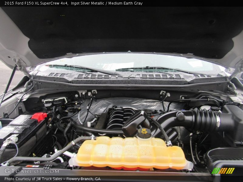 Ingot Silver Metallic / Medium Earth Gray 2015 Ford F150 XL SuperCrew 4x4