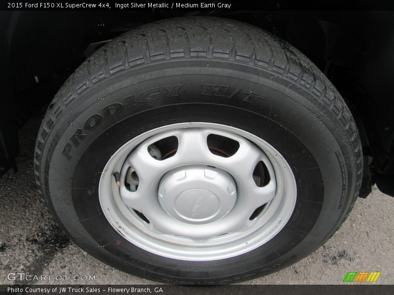 Ingot Silver Metallic / Medium Earth Gray 2015 Ford F150 XL SuperCrew 4x4
