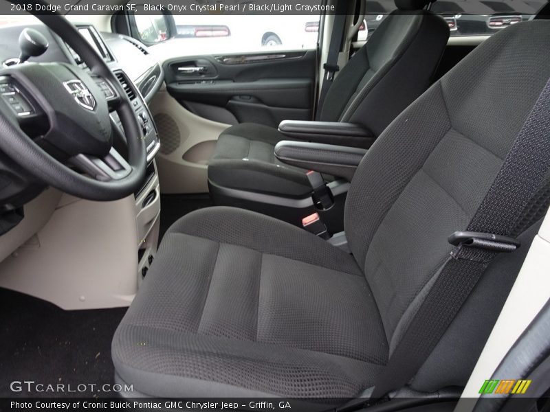 Black Onyx Crystal Pearl / Black/Light Graystone 2018 Dodge Grand Caravan SE