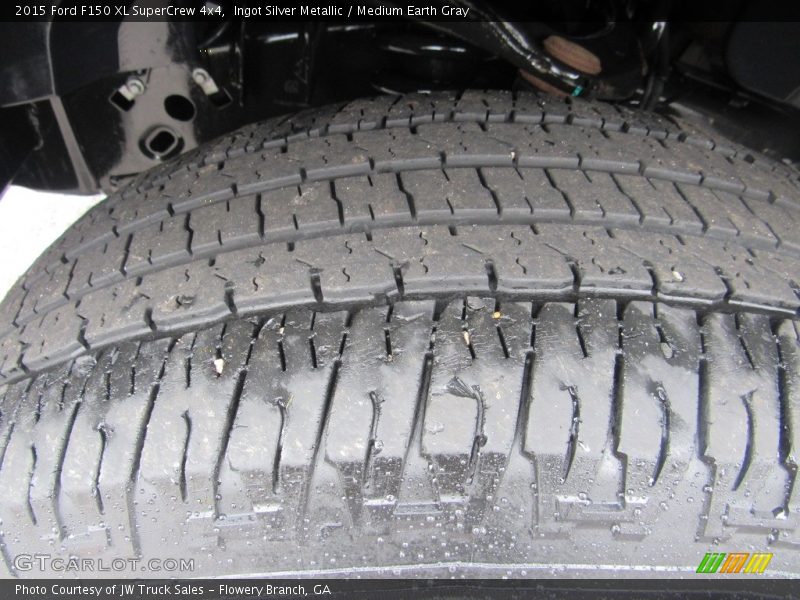 Ingot Silver Metallic / Medium Earth Gray 2015 Ford F150 XL SuperCrew 4x4