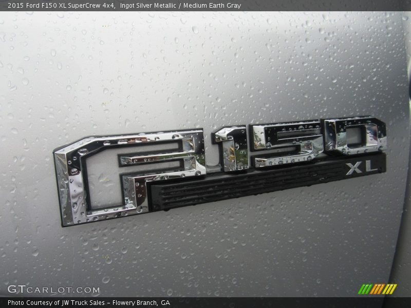 Ingot Silver Metallic / Medium Earth Gray 2015 Ford F150 XL SuperCrew 4x4