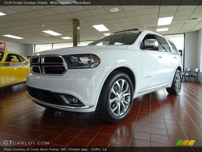 White Knuckle / Sepia/Black 2018 Dodge Durango Citadel