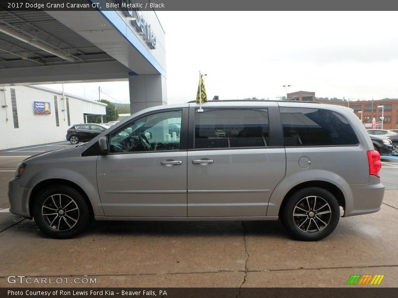 Billet Metallic / Black 2017 Dodge Grand Caravan GT
