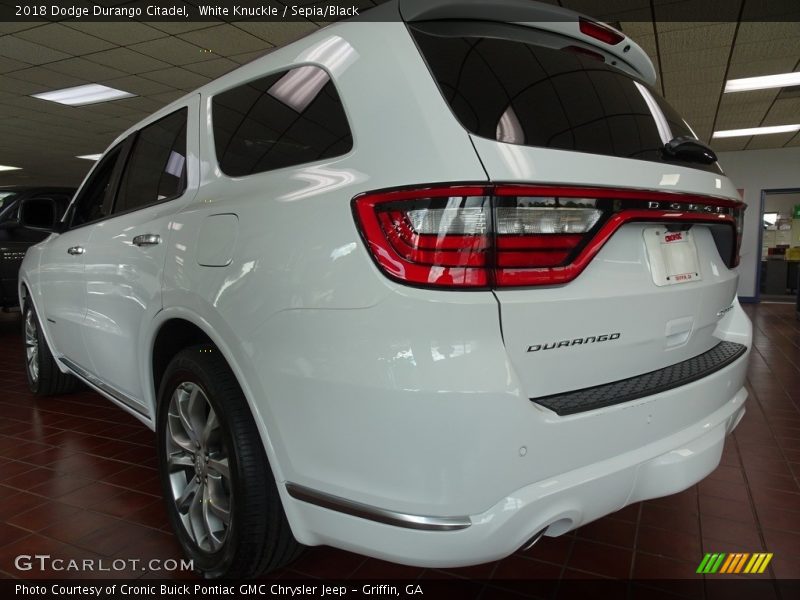 White Knuckle / Sepia/Black 2018 Dodge Durango Citadel