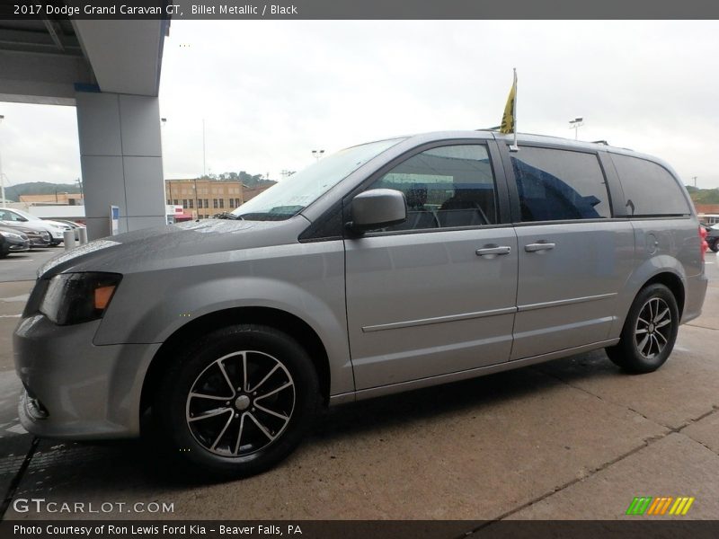 Billet Metallic / Black 2017 Dodge Grand Caravan GT