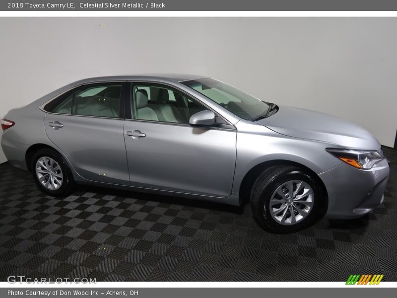 Celestial Silver Metallic / Black 2018 Toyota Camry LE
