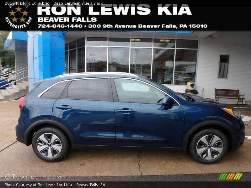 Deep Cerulean Blue / Black 2019 Kia Niro LX Hybrid