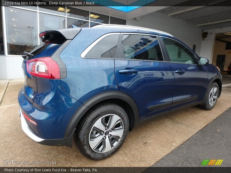 Deep Cerulean Blue / Black 2019 Kia Niro LX Hybrid