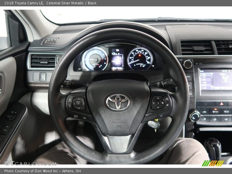 Celestial Silver Metallic / Black 2018 Toyota Camry LE