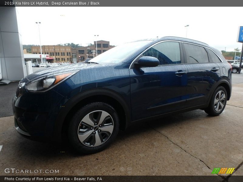 Deep Cerulean Blue / Black 2019 Kia Niro LX Hybrid