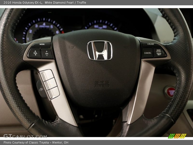 White Diamond Pearl / Truffle 2016 Honda Odyssey EX-L