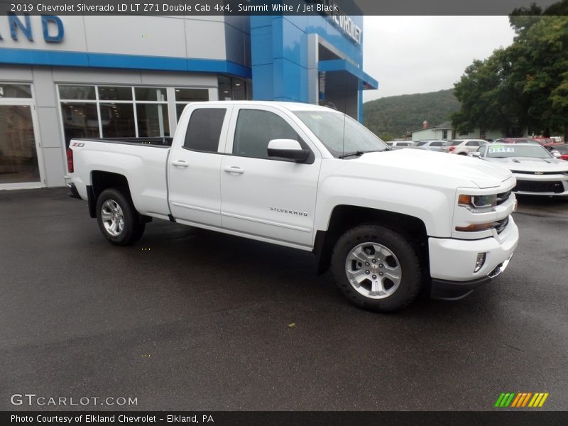Summit White / Jet Black 2019 Chevrolet Silverado LD LT Z71 Double Cab 4x4
