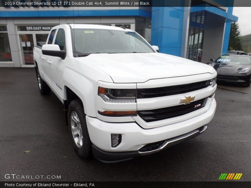 Summit White / Jet Black 2019 Chevrolet Silverado LD LT Z71 Double Cab 4x4