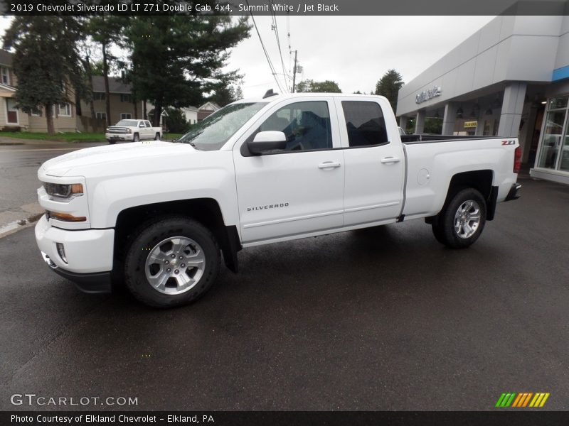 Summit White / Jet Black 2019 Chevrolet Silverado LD LT Z71 Double Cab 4x4