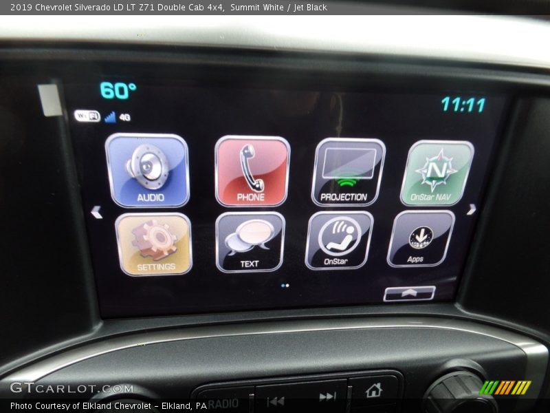 Summit White / Jet Black 2019 Chevrolet Silverado LD LT Z71 Double Cab 4x4