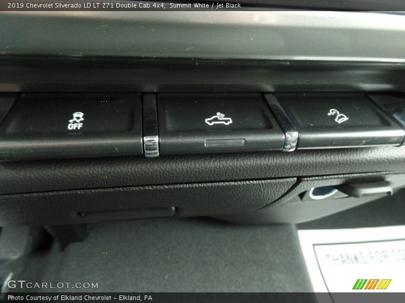 Summit White / Jet Black 2019 Chevrolet Silverado LD LT Z71 Double Cab 4x4