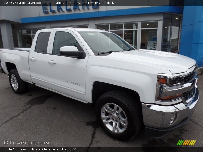 Summit White / Jet Black 2019 Chevrolet Silverado LD LT Double Cab 4x4
