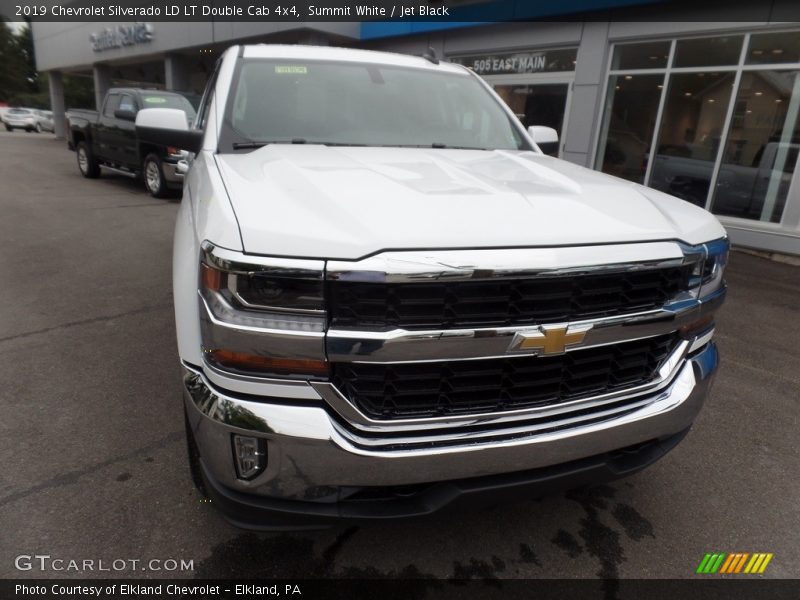 Summit White / Jet Black 2019 Chevrolet Silverado LD LT Double Cab 4x4