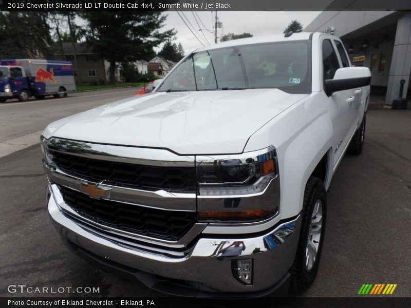Summit White / Jet Black 2019 Chevrolet Silverado LD LT Double Cab 4x4