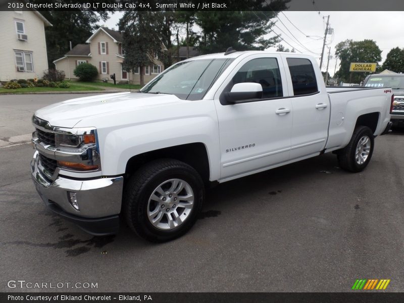 Summit White / Jet Black 2019 Chevrolet Silverado LD LT Double Cab 4x4