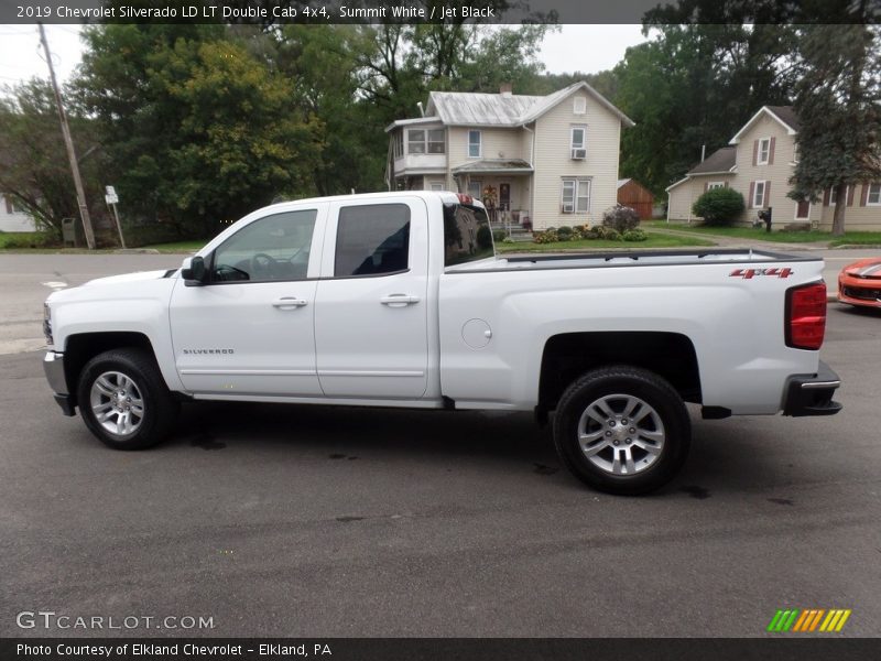 Summit White / Jet Black 2019 Chevrolet Silverado LD LT Double Cab 4x4