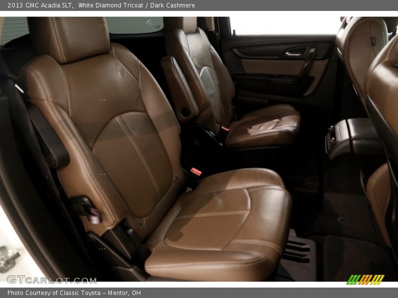 White Diamond Tricoat / Dark Cashmere 2013 GMC Acadia SLT