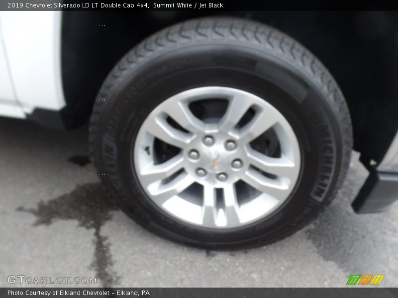 Summit White / Jet Black 2019 Chevrolet Silverado LD LT Double Cab 4x4
