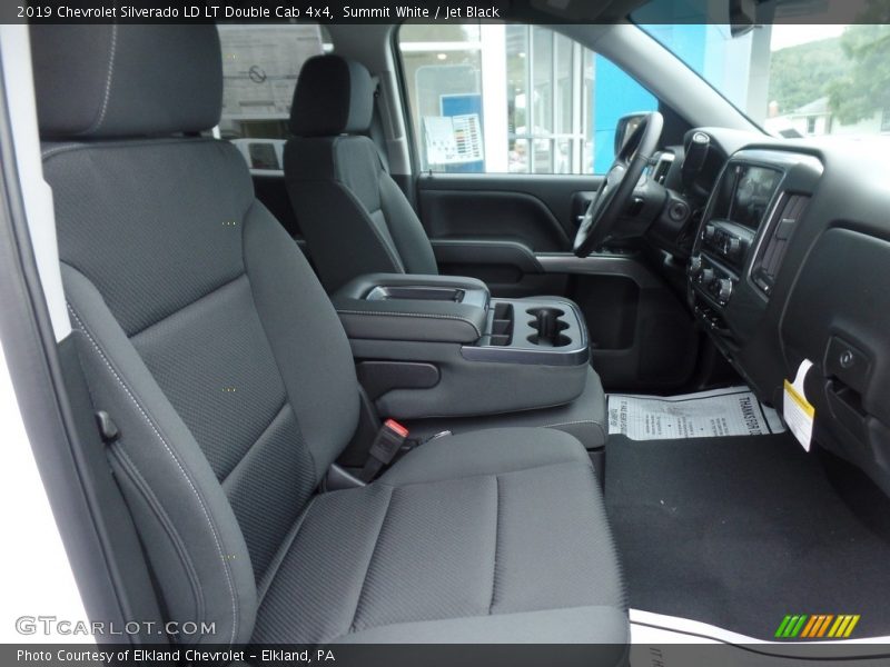 Summit White / Jet Black 2019 Chevrolet Silverado LD LT Double Cab 4x4