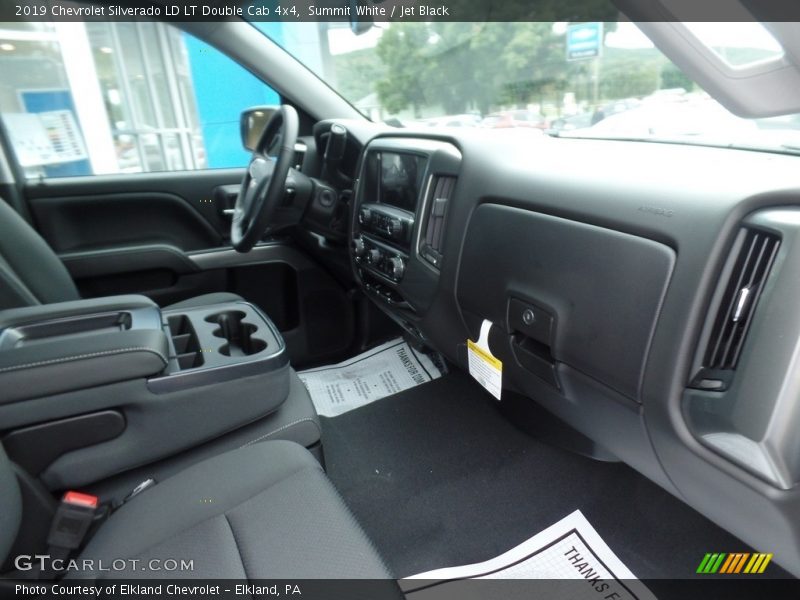 Summit White / Jet Black 2019 Chevrolet Silverado LD LT Double Cab 4x4
