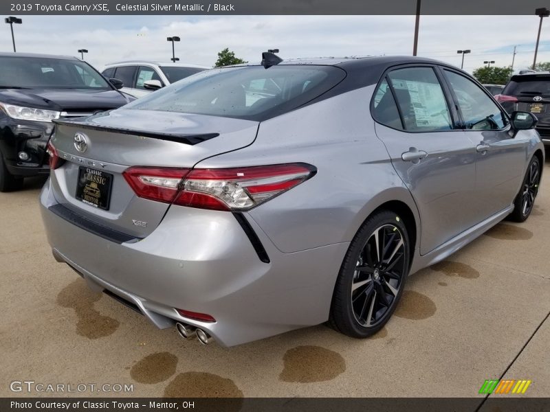 Celestial Silver Metallic / Black 2019 Toyota Camry XSE
