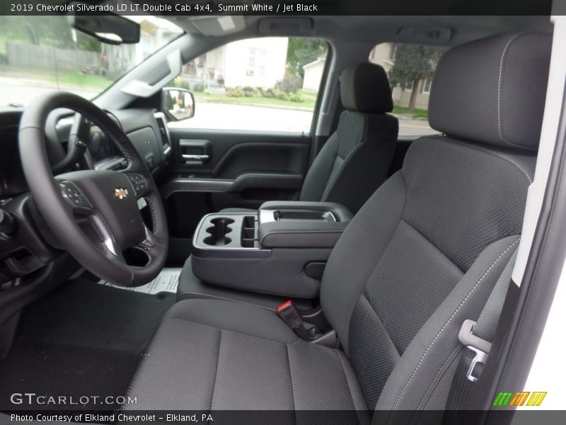 Summit White / Jet Black 2019 Chevrolet Silverado LD LT Double Cab 4x4
