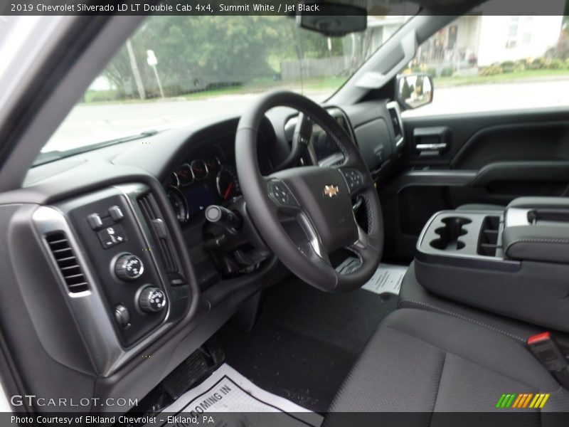 Summit White / Jet Black 2019 Chevrolet Silverado LD LT Double Cab 4x4
