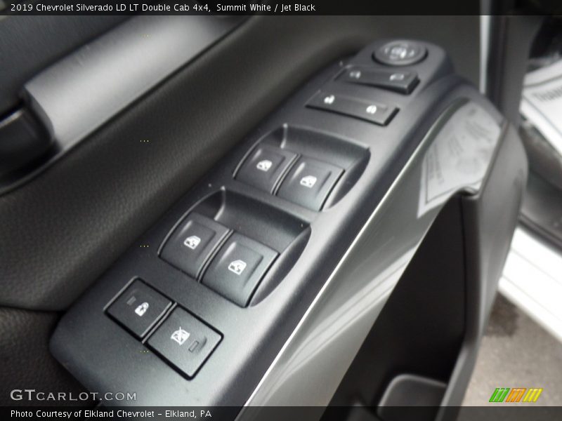 Summit White / Jet Black 2019 Chevrolet Silverado LD LT Double Cab 4x4