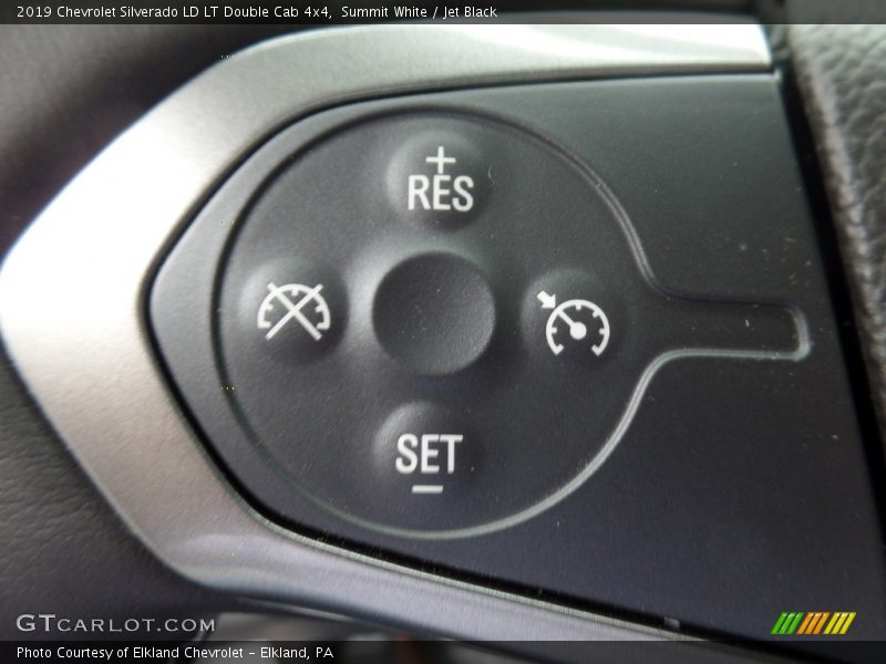 Summit White / Jet Black 2019 Chevrolet Silverado LD LT Double Cab 4x4