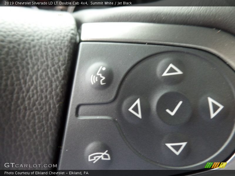 Summit White / Jet Black 2019 Chevrolet Silverado LD LT Double Cab 4x4