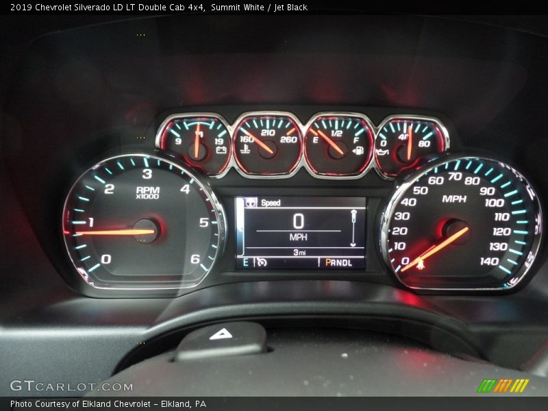 Summit White / Jet Black 2019 Chevrolet Silverado LD LT Double Cab 4x4