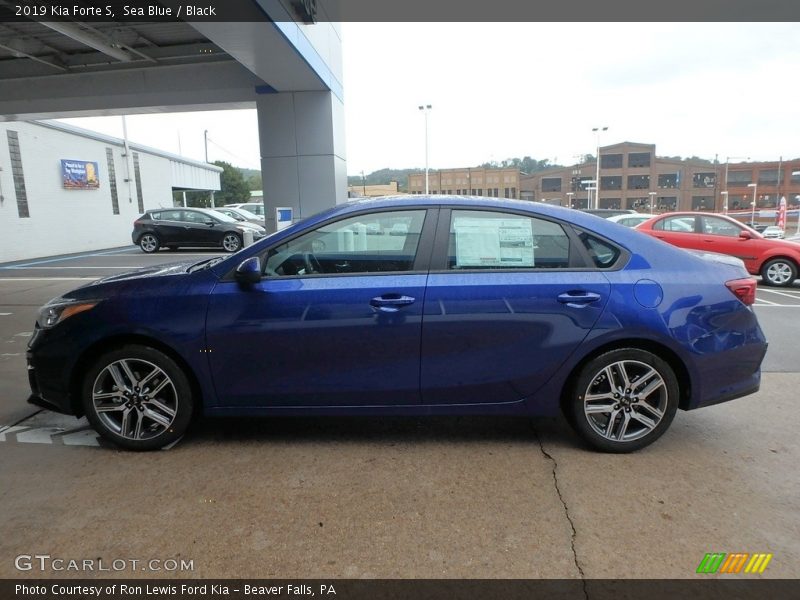 Sea Blue / Black 2019 Kia Forte S