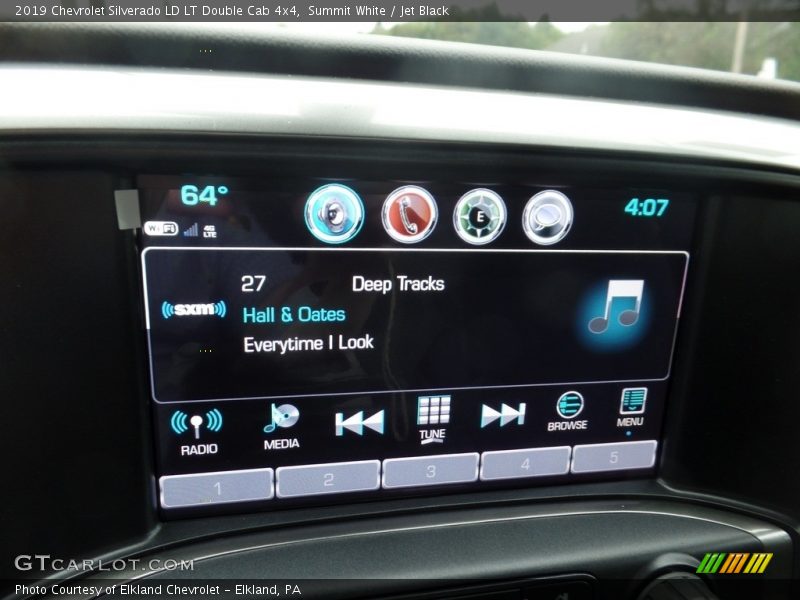 Summit White / Jet Black 2019 Chevrolet Silverado LD LT Double Cab 4x4