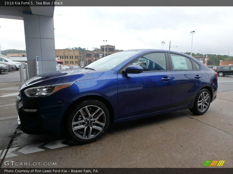Sea Blue / Black 2019 Kia Forte S
