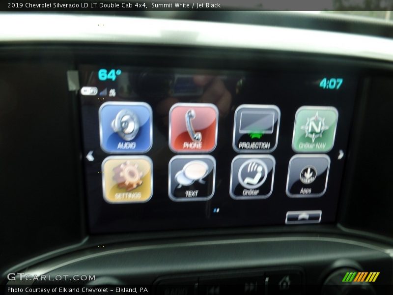 Summit White / Jet Black 2019 Chevrolet Silverado LD LT Double Cab 4x4