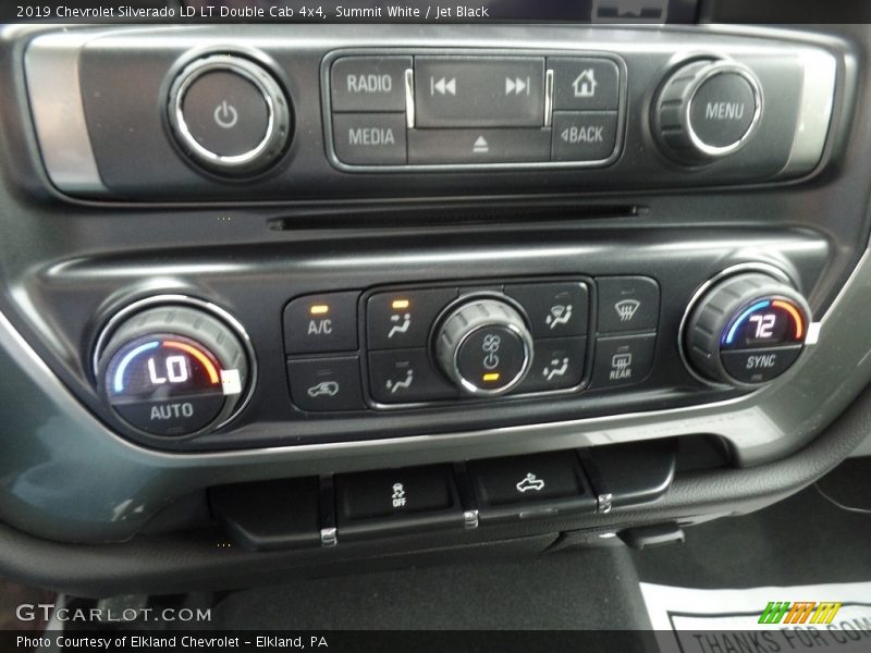 Summit White / Jet Black 2019 Chevrolet Silverado LD LT Double Cab 4x4