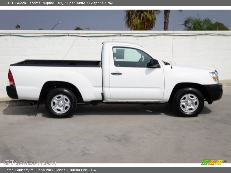 Super White / Graphite Gray 2011 Toyota Tacoma Regular Cab