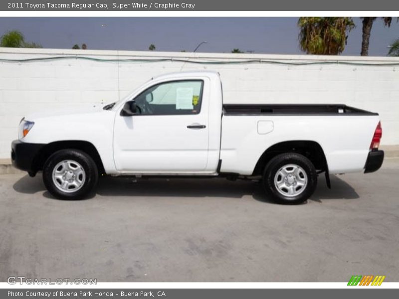 Super White / Graphite Gray 2011 Toyota Tacoma Regular Cab