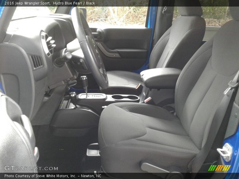 Hydro Blue Pearl / Black 2016 Jeep Wrangler Sport
