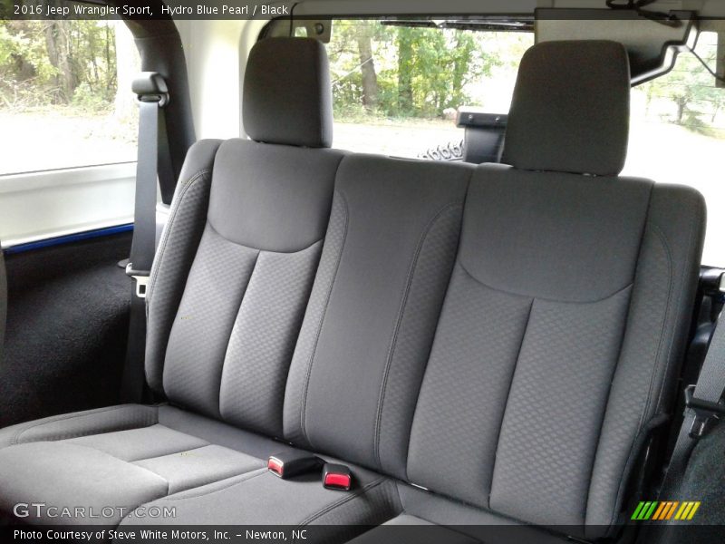 Hydro Blue Pearl / Black 2016 Jeep Wrangler Sport