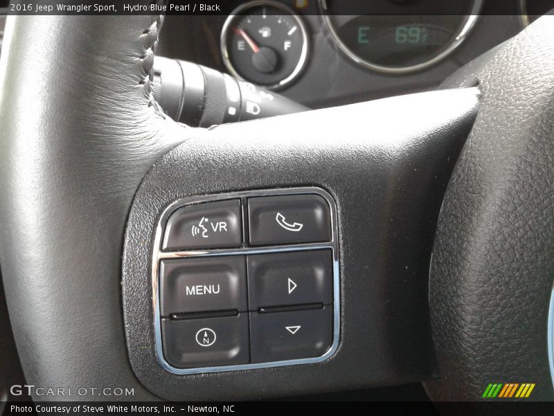 Hydro Blue Pearl / Black 2016 Jeep Wrangler Sport
